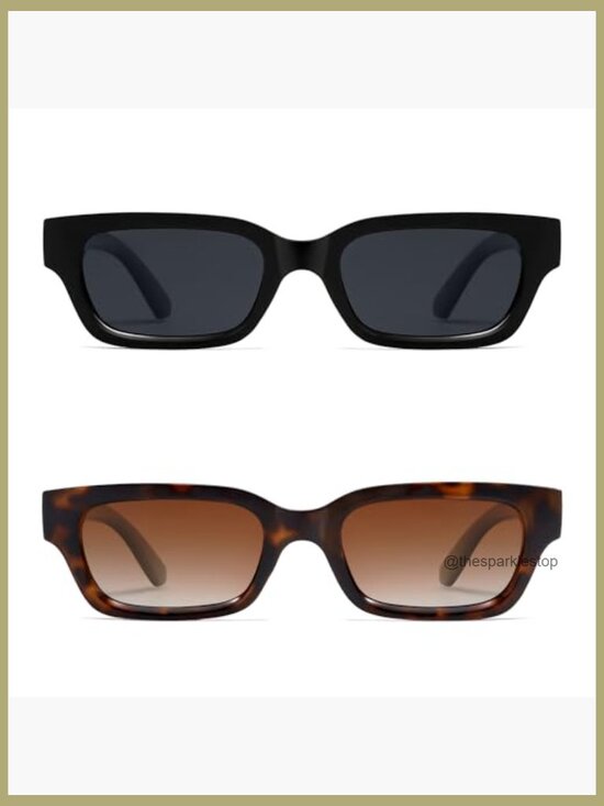 Polarized Square Cat Eye Sunglasses for Women Retro Vintage Shades main image 5